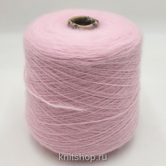 Filcom Soffilo (Rosa Baby роза) 45% суперкид мохер, 50% шёлк, 5% па 380м/100гр шнурок