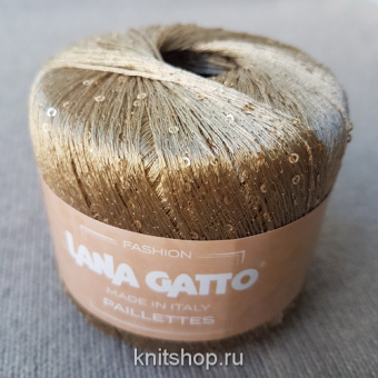 Lana Gatto Paillettes (08600 беж) 100% полиэстер (пайетки) 25 г/195 м