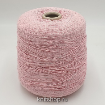 New Mill PE2018 (314522 роза, люрекс серебро) 40%хлопок, 35% вискоза, 17%акрил, 8% люрекс 550м/100гр