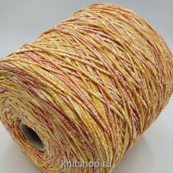 Toscano Luna (20 персик мультиколор) 65% хлопок, 35% па 140м/100гр с утолщениями