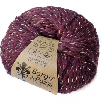Borgo de'Pazzi Kuki (23) 65% шерсть, 20% крапива, 15% конопля 50 г/110 м