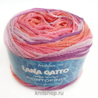 Lana Gatto Portofino (9233 роза) 70% хлопок, 20% вискоза, 10% лён 50г/150м