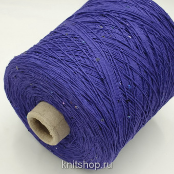 Galassia Crepe/Soft Crepe (Viola виола, пайетки 3мм) 97% хлопок, 3% пайетки 400м/100гр
