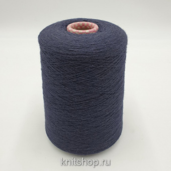Visone (Blu classico темно-синий) 80% меринос, 20% норка 1/15 1500 м/100 гр