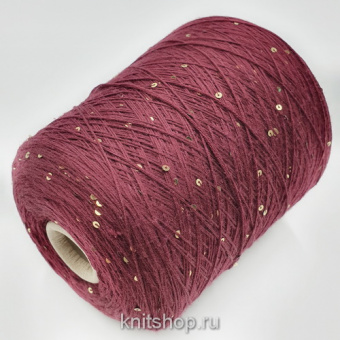 Merino Paillettes (6 винный) 100% меринос, пайетки 580 м/100гр разрывы