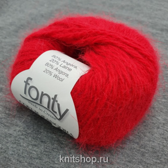 Fonty Coeur Dangora (200 красный) 80% ангора, 20% меринос 25 г/108 м