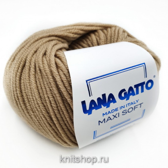 Lana Gatto Maxi Soft (14522 бежевый) 100% меринос экстрафайн 50 г/90 м