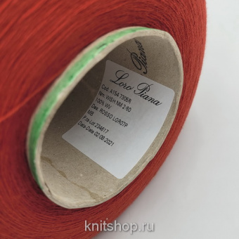 Loro Piana Wish MAD1715 (Rosso LGR07P красный) 100% меринос 2/60 3000м/100гр