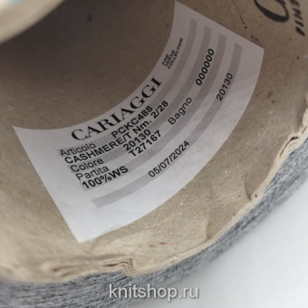 Cariaggi Cashmere 2/28 (20130 серый графит меланж) 100% кашемир 1400м/100г