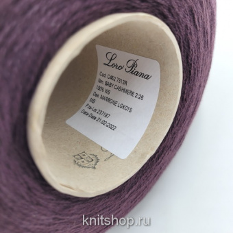 Loro Piana Baby Cashmere (Marrone LGK01S баклажан) 100% бэби кашемир 2/26 1300м/100г