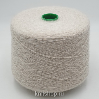 Cariaggi Tors (1 сливочный) смотка из 100% кашемира, кидмохера и люрекса ~700м/100гр