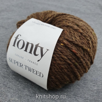 Fonty Super Tweed (03 коричневый) 95% меринос, 5% мохер 50 г/110 м