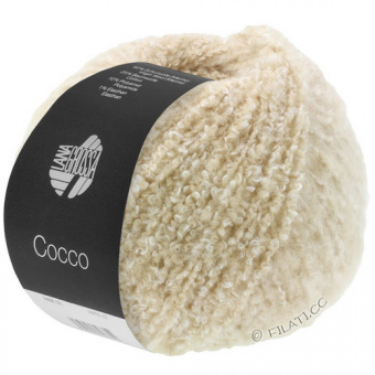 Lana Grossa Cocco (002) 62% меринос, 25% хлопок, 12% па, 1% эластан 50г/135м