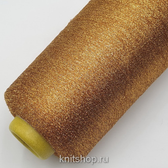 Sinflex (F433 золотая охра) 60% вискоза, 40% люрекс 7500м/100гр (бобинка 520гр)