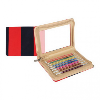 Набор крючков Zing Knit Pro 9шт (2мм,2,5мм,3мм,3,5мм,4мм,4,5мм,5мм,5,5мм,6мм) алюминий