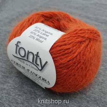 Fonty Coeur Dangora (235 терракот) 80% ангора, 20% меринос 25 г/108 м