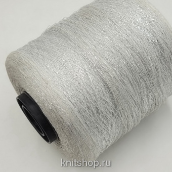 Lineapiu Special (Argento белый серебро) 74% вискоза, 18% люрекс, 8% па 3500м/100гр