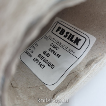 Filati Buratti 51662 (Greggio сливочный) 100% шелк 450м/100гр цепочка, полый шнурок