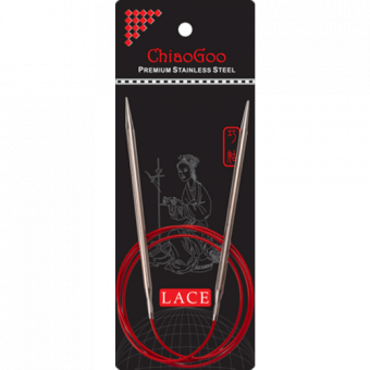 Спицы 40см 3,25 мм круговые металлические lace ChiaoGoo
