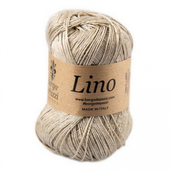Borgo de'Pazzi Lino (42 холодный бежевый) 100% лён 50гр/165м