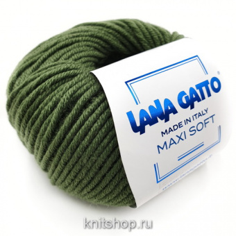 Lana Gatto Maxi Soft (13278 хвоя) 100% меринос экстрафайн 50 г/90 м