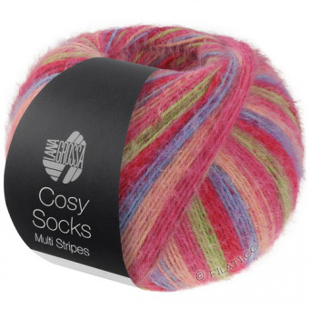 Lana Grossa Meilenweit 100 Cosy Socks Multi Stripes (152) 70% меринос, 30% полиамид 100г/400м