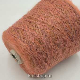 Mohair Stampato (785022 лосось мультиколор) 30% кидмохер, 40% полиакрил, 30% па 600м/100гр