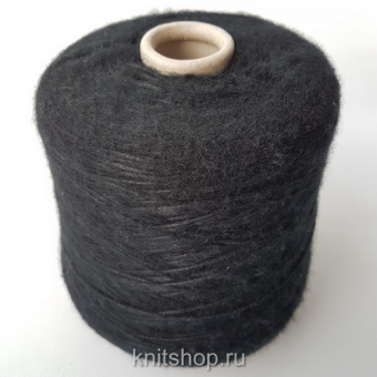 Filati Naturali Fluffy (20370 черный) 52% кашемир, 48% па 750 м/100 г