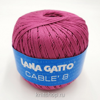 Lana Gatto Cable 8 (07832 лилия) 100% хлопок 50 г/283 м
