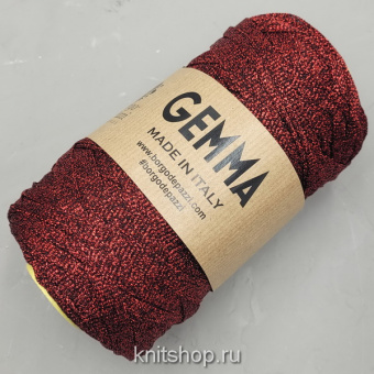 Borgo de'Pazzi Gemma (5 темно-красный) 52% металлизированный люрекс 48% па 150г/100м пряжа для сумок
