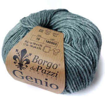 Borgo de'Pazzi Genio (19) 50% меринос, 20% кид мохер, 30% бамбук 50 г/150 м