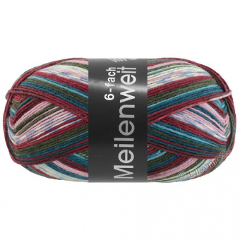 Lana Grossa Meilenweit 150 6-Ply Arte (9636) 80% меринос, 20% полиамид 150г/390м