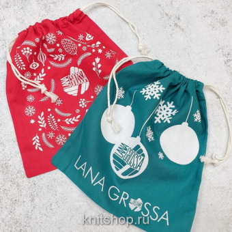 Мешочек проектный, на кулиске, Lana Grossa (хлопок, 27 х 25 см), цвета в ассортименте