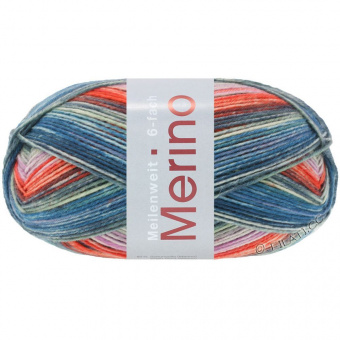 Lana Grossa Meilenweit 150 6-Ply Merino (611) 80% меринос, 20% полиамид 150г/390м