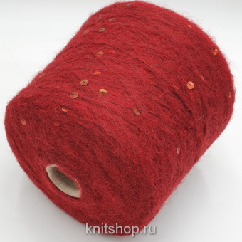 Millefili SizeMatters (6325 красный) 27% альпака, 7% меринос, 34% акрил, 29%па 3%пайетки 210м/100гр