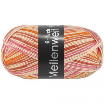 Lana Grossa Meilenweit 150 6-Ply Marinella (9615) 80% меринос, 20% полиамид 150г/390м