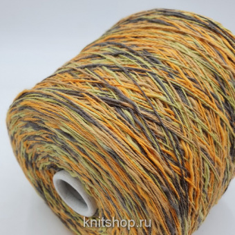 Flamme Printed Cottone (824 горчица) 100% хлопок, с эффектом фламме 400м/100гр