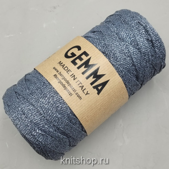 Borgo de'Pazzi Gemma (17 стальной) 52% металлизированный люрекс, 48% па 150г/100м пряжа для сумок
