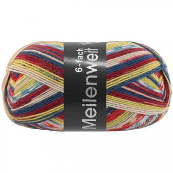 Lana Grossa Meilenweit 150 6-Ply Arte (9632) 80% меринос, 20% полиамид 150г/390м