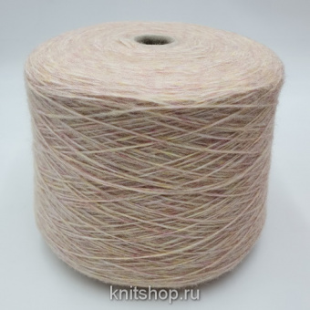 Pecci Filati Lhasa (310701 нежный персик меланж) 48% меринос, 10% кашемир, 42% па 420м/100гр шнурок