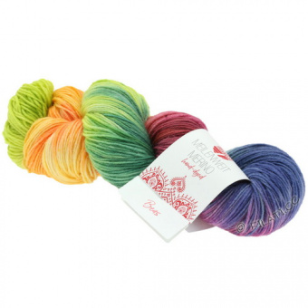 Lana Grossa Meilenweit 100 Merino Hand Dyed (409) 80% меринос, 20% полиамид 100 г/420 м