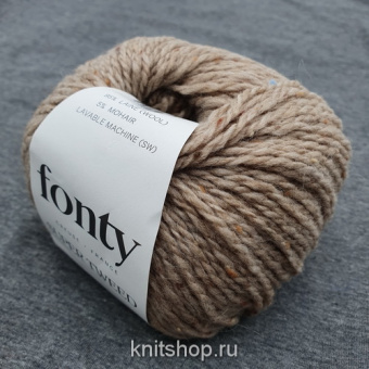 Fonty Super Tweed (02 бежевый) 95% меринос, 5% мохер 50 г/110 м