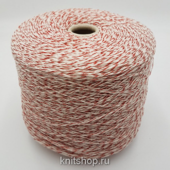 Pecci Filati Alpalux (бело-красный люрекс) 35% кашемир, 35% меринос, 30% па 400 м/100 г