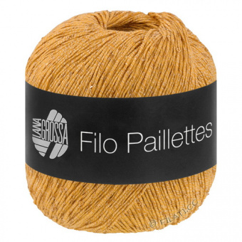 Lana Grossa Filo Paillettes (04) 55% хлопок, 39% полиэстер, 6% па, пайетки 50гр/155м