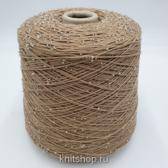 Zegna Baruffa Labrador (841662 бежевый со светлыми бусинами) 100% меринос, бусины 300м/100гр