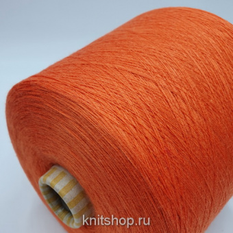 Crystal (3E2638 Bruned Mandarine мандарин) 70% меринос, 10% кашемир, 20% шёлк 2/48 2400м/100гр