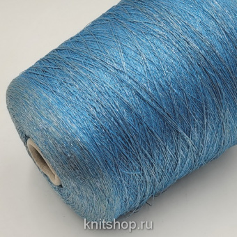 Lineapiu Special (Turchese голубой серебро) 74% вискоза, 18% люрекс, 8% па 3500м/100гр