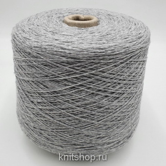 Soffio (Grigio Mel серый меланж) 50% меринос, 15% кашемир, 20% вискоза, 15% па 500м/100гр