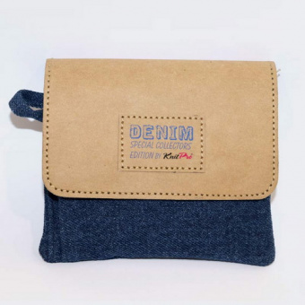 Набор съемных укороченных спиц Denim Indigo Wood Mini Knit Pro, дерево, 7 видов спиц