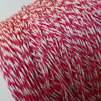 Cristallo (Fuxia) 50% хлопок, 45% вискоза, 5% люрекс 180 м/100 гр